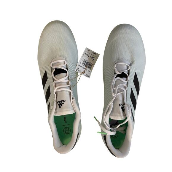 Adidas Adizero Afterburner Baseball Cleats Size 13.5 Gray White Metal Spikes NWT - Picture 7 of 7